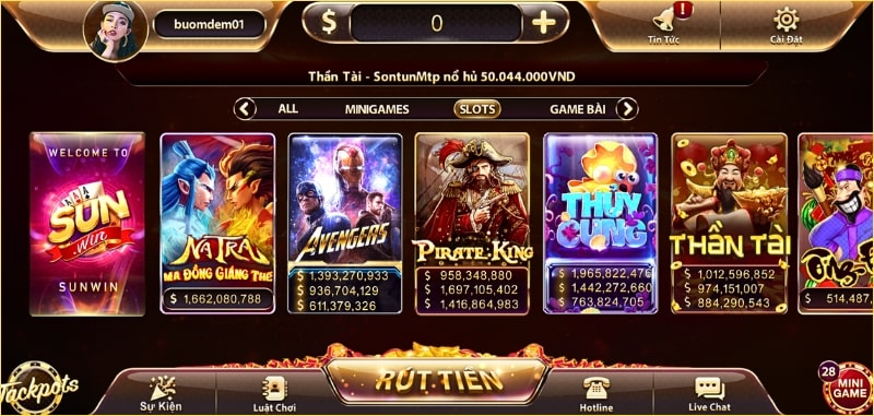 Nhiều tựa slot game hấp dẫn và kịch tích đang chờ đợi người chơi